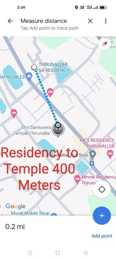 Thirunallar S A Residency Tirunallar Exterior photo
